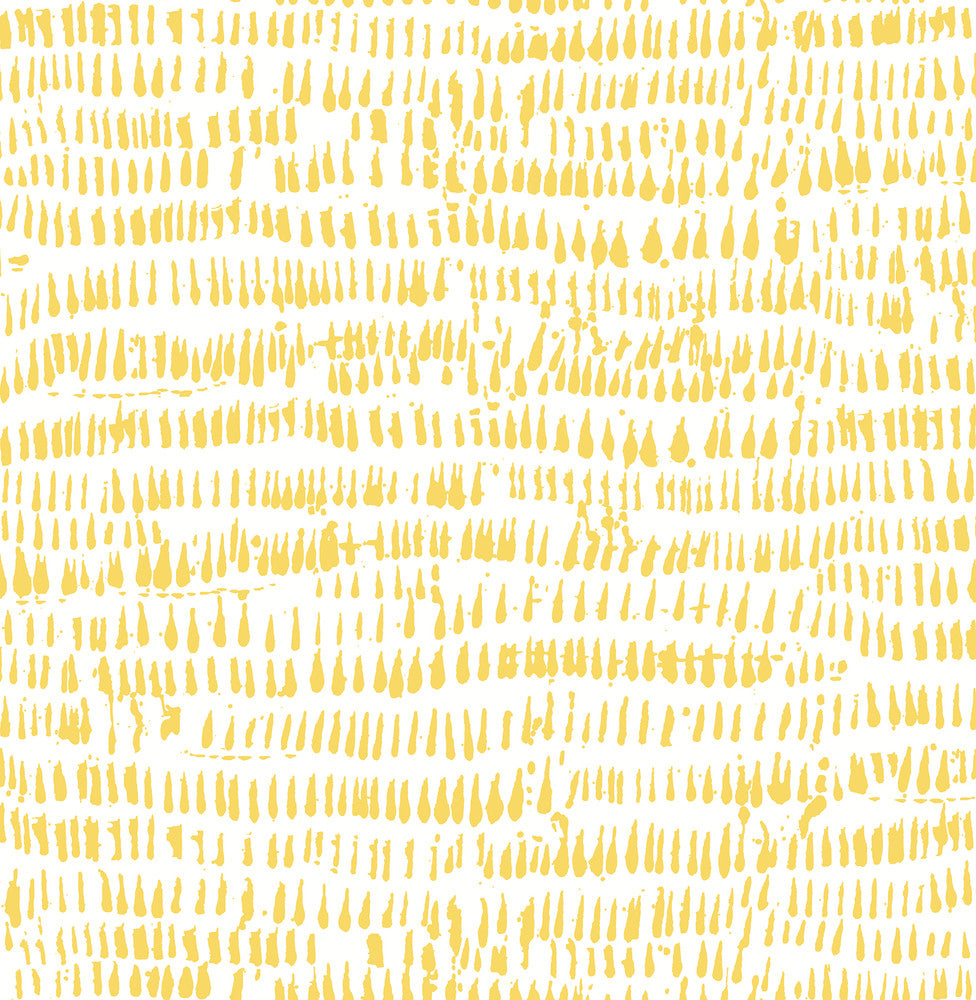Runes Yellow Brushstrokes Wallpaper by A-Street Prints Happy Covers about 56.4 square feet 20.5-in by 33-ft long roll Unpasted 20.9 - Fabric Carolina -