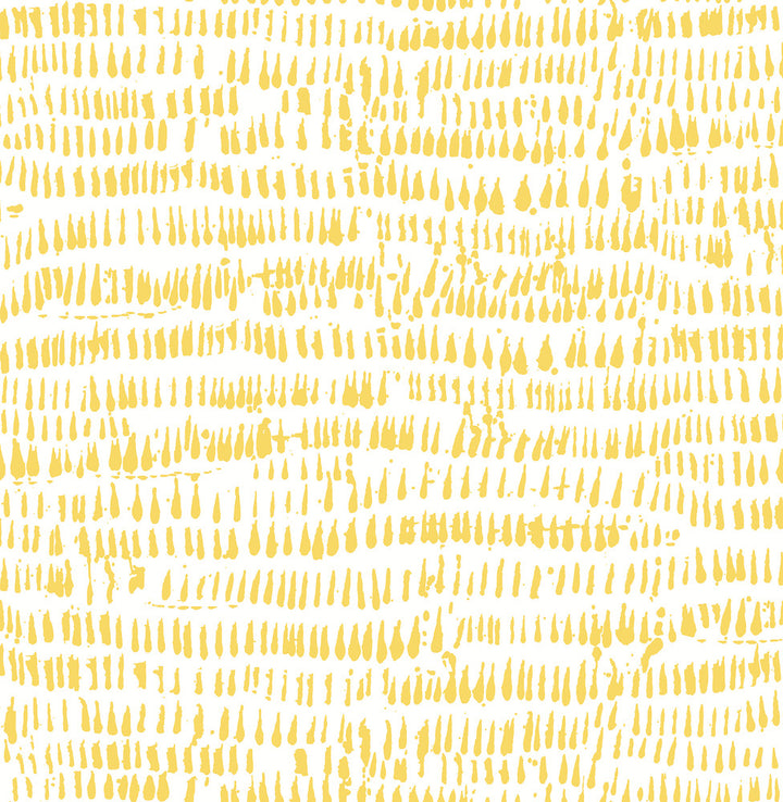 Runes Yellow Brushstrokes Wallpaper by A-Street Prints Happy Covers about 56.4 square feet 20.5-in by 33-ft long roll Unpasted 20.9 - Fabric Carolina -