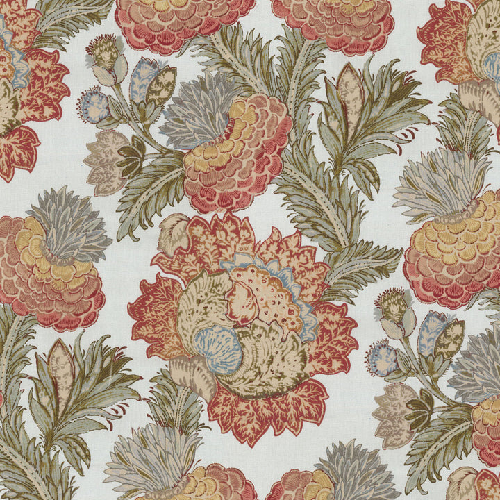 Balinese Garden/B Rhubarb 408141 by PKL Studio Fabric CULTURAL EXCHANGE I 100% Cotton CHINA Wyzenbeek 51,000 Horizontal: 13.50" and Vertical: 25.25" 54" - Fabric Carolina -