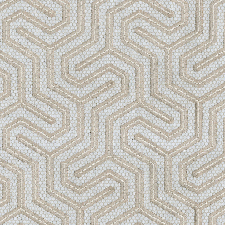 Cayden Emb Sand 408170 by PKL Studio Fabric - 83%Polyester 11%Cotton 6%Linen Embroid:61%Rayon 39%Cotton INDIA 51000 Horizontal: 6.5 and Vertical: 6.25 56 - Fabric Carolina -