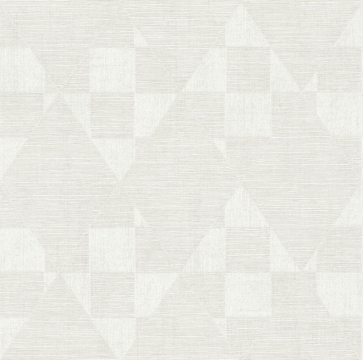 Wegener Champagne Geometric Wallpaper by Advantage Titanium Covers about 57.5 square feet 20.9-in by 33-ft long roll Unpasted 10.2 - Fabric Carolina -