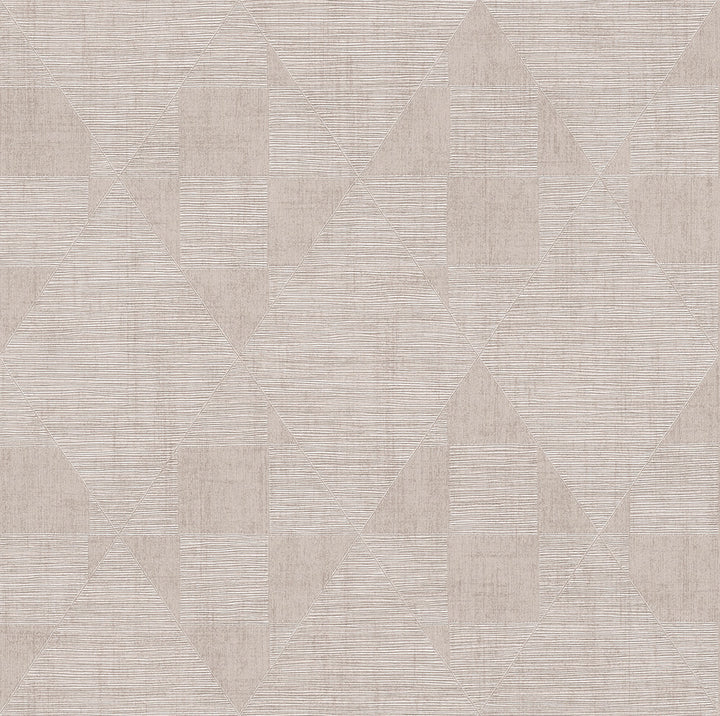 Wegener Blush Geometric Wallpaper by Advantage Titanium Covers about 57.5 square feet 20.9-in by 33-ft long roll Unpasted 10.2 - Fabric Carolina -