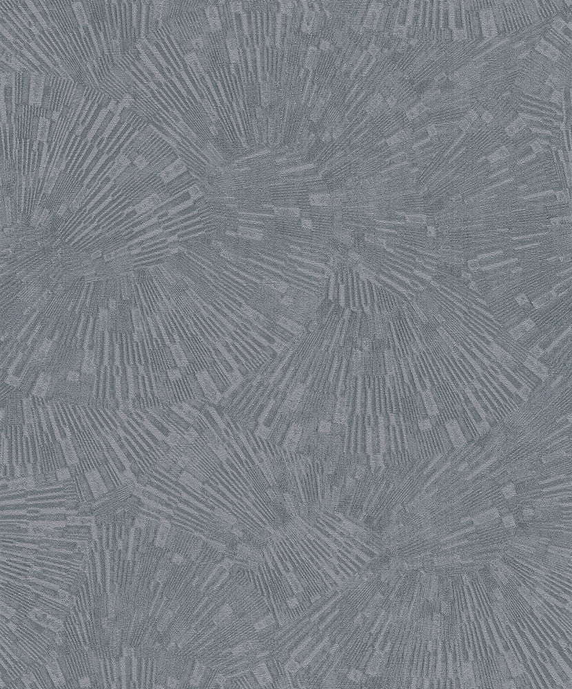 Agassiz Grey Burst Wallpaper by Advantage Titanium Covers about 57.5 square feet 20.9-in by 33-ft long roll Unpasted 25.2 - Fabric Carolina -