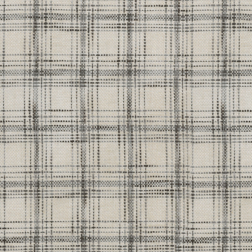 Hampton Plaid Icicle 408204 by PKL Studio Fabric COZY LIFE I 77% Polyester 23% Cotton INDIA Wyzenbeek 51,000 Horizontal: 2.25" and Vertical: 2.75" 54" - Fabric Carolina -