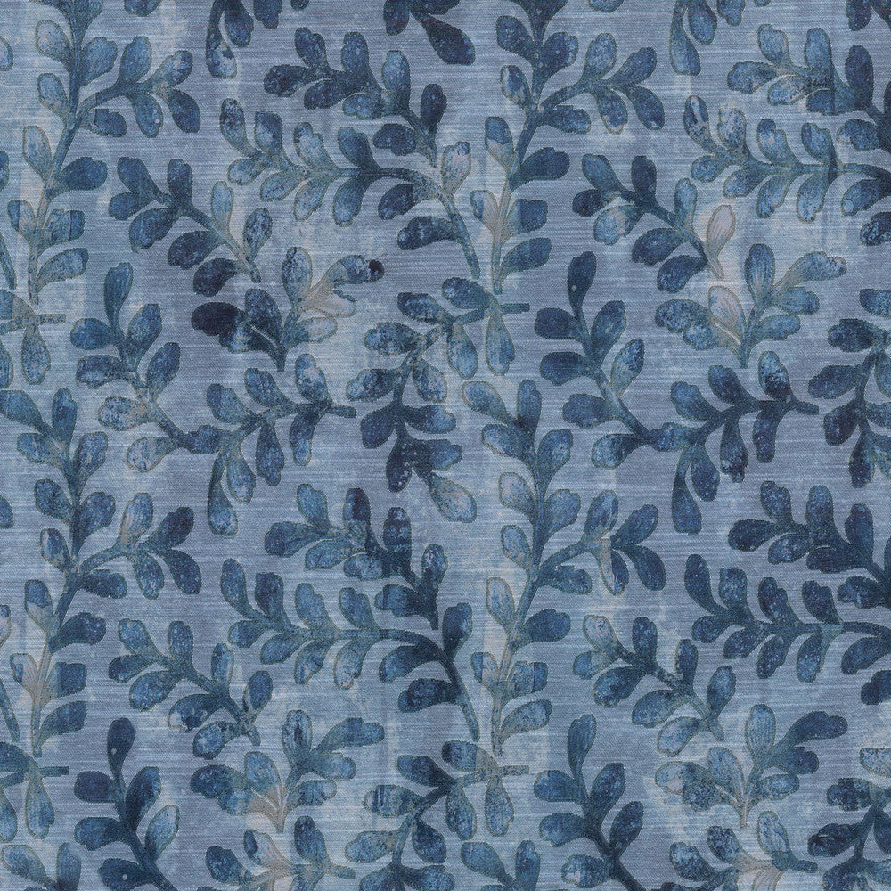 Leafing Through Indigo 408290 by PKL Studio Fabric - 62%Polyester 38%Cotton India 9000 Horizontal: 17.5 and Vertical: 9.25 57 - Fabric Carolina -