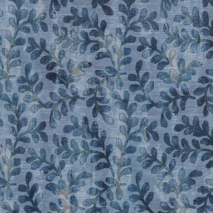 Leafing Through Indigo 408290 by PKL Studio Fabric - 62% Polyester 38% Cotton INDIA 9000 Horizontal: 9.25 and Vertical: 17.5 57 - Fabric Carolina -