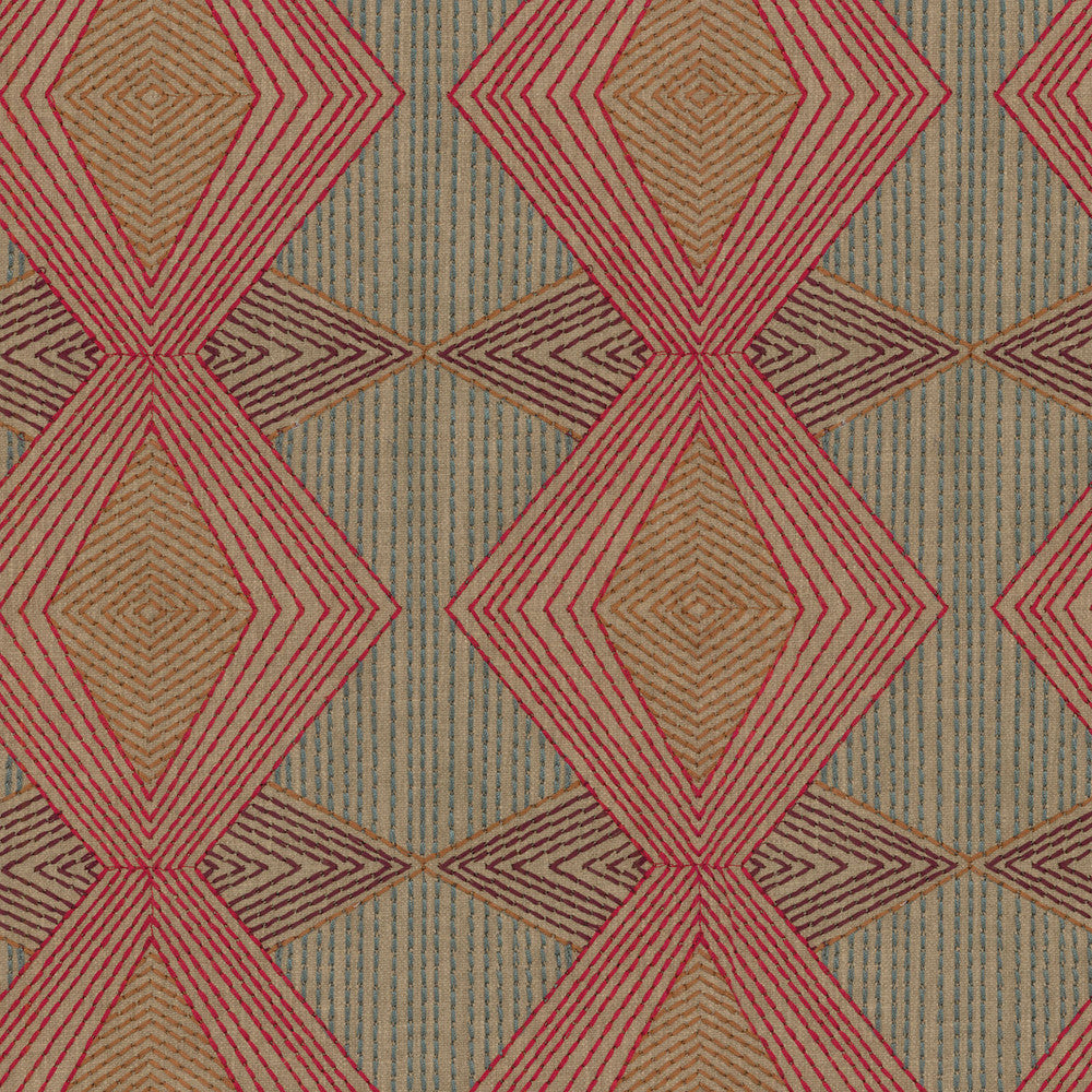 Diamond Dash Embroidery Spice Market 408380 by PKL Studio Fabric - 50%Polyester 50%Cotton Embroid:100%Polyester India 51000 Horizontal: 6 and Vertical: 6.25 55 - Fabric Carolina -