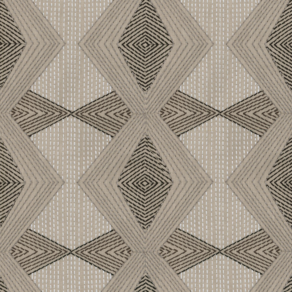 Diamond Dash Embroidery Dune 408381 by PKL Studio Fabric - 50%Polyester 50%Cotton Embroid:100%Polyester India 51000 Horizontal: 6 and Vertical: 6.25 55 - Fabric Carolina -