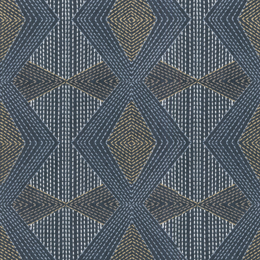 Diamond Dash Embroidery Caspian 408382 by PKL Studio Fabric - 50%Polyester 50%Cotton Embroid:100%Polyester India 51000 Horizontal: 6 and Vertical: 6.25 55 - Fabric Carolina -