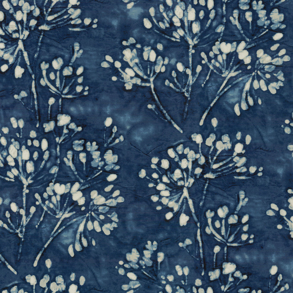 Gossamer Branch Indigo 480420 by PKL Studio Fabric