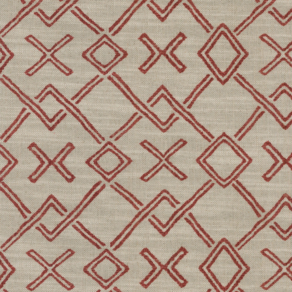 MALIAN GEO ROUGE 408440 by PKL Studio Fabric - 100% Polyester 30000 Horizontal: 12.6 and Vertical: 13.5 54 - Fabric Carolina -