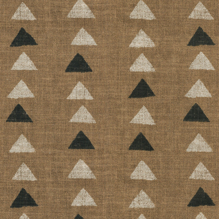 Nomadic Triangle Clay 408451 by PKL Studio Designer Fabric - 75%Cotton 25%Linen Pakistan 30000 Horizontal: 12.6 and Vertical: 13.5 54 - Swanky Fabrics -