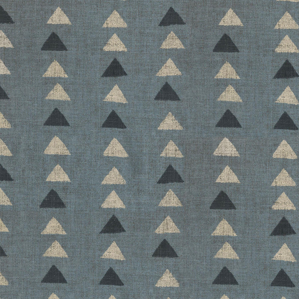 Nomadic Triangle Blue Smoke 408455 by PKL Studio Fabric - 75% cotton, 25% linen Pakistan 27000 Horizontal: 13.5 and Vertical: 12.6 54 - Fabric Carolina -