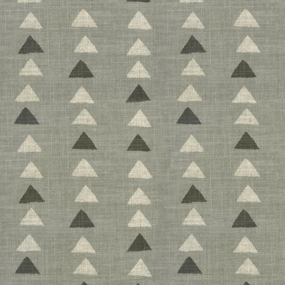 Nomadic Triangle Sterling 408457 by PKL Studio Designer Fabric - 75% cotton, 25% linen Pakistan 27000 Horizontal: 13.5 and Vertical: 12.6 54 - Swanky Fabrics -