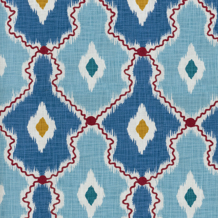 Ikat Stitchery Festival 408462 by PKL Studio Fabric - 100%Cotton Embroid:100%Cotton INDIA 18000 Horizontal: 13.5 and Vertical: 8.75 55 - Fabric Carolina -