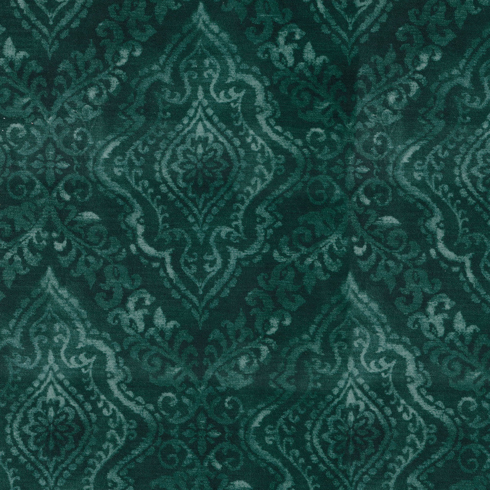 Diamond Damask Peacock 408481 by PKL Studio Fabric - 19%Polyester 54%Viscose 27%Cotton INDIA 51000 Horizontal: 6.75 and Vertical: 25.25 54 - Fabric Carolina -