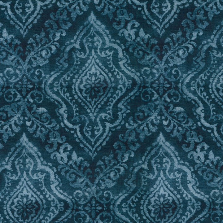 Diamond Damask Indigo 408482 by PKL Studio Fabric - 19%Polyester 54%Viscose 27%Cotton India 51000 Horizontal: 25.25 and Vertical: 6.75 54 - Fabric Carolina -