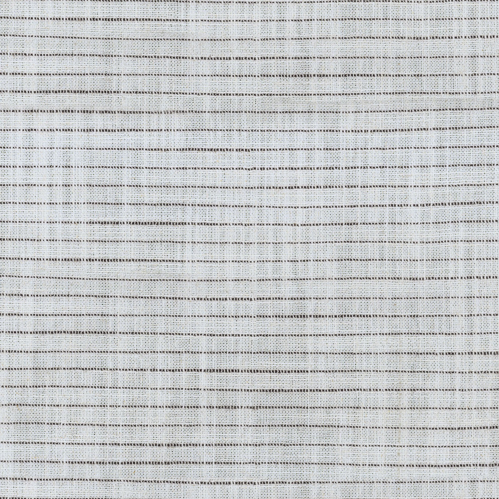 Lowell Pinstripe Domino 408520 by Performance Fabric - 65% Polyester 20% Acrylic 15% Linen CHINA 51000 Horizontal: 0 and Vertical: 0.5 57 - Fabric Carolina -