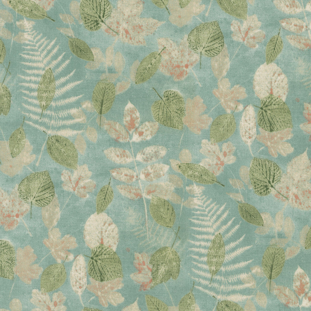 Farmhouse Leaf Mist 408572 by PKL Studio Outdoor Fabric - 100% Spun Polyester Pakistan 51000 Horizontal: 25.25 and Vertical: 13.5 54 - Fabric Carolina -