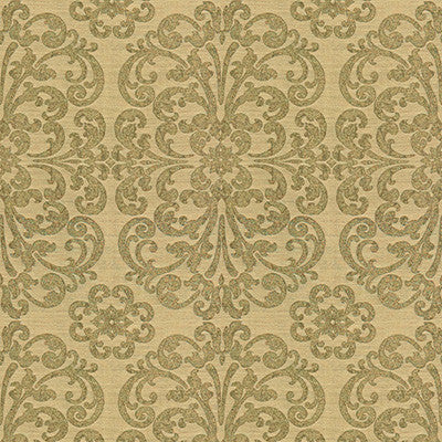 Metallic Motif Nickel by Kravet Couture Fabric