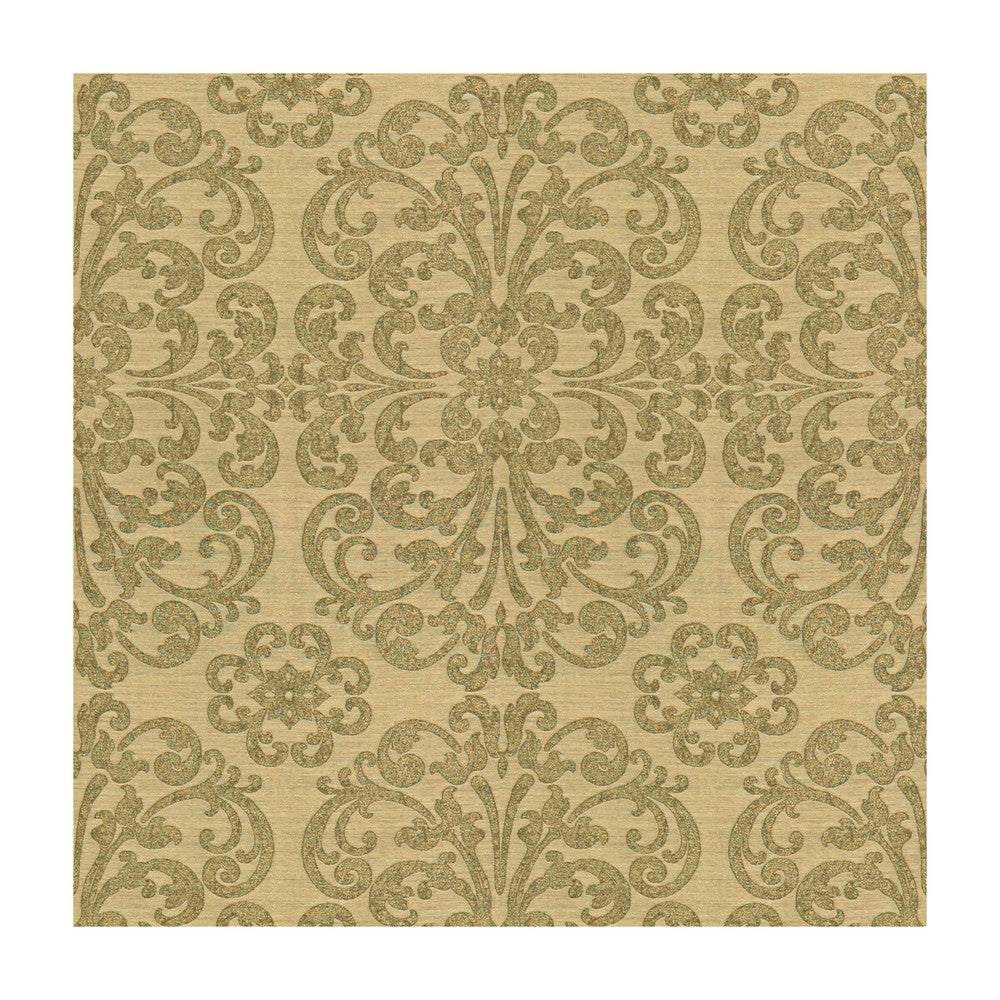 Metallic Motif Nickel by Kravet Couture Designer Fabric MODERN LUXE II LINEN - 26%;POLYESTER - 19%;SILK - 19%;VISCOSE - 18%;WOOL - 18% India - Horizontal: 13.5 and Vertical: 20 55 - Swanky Fabrics -