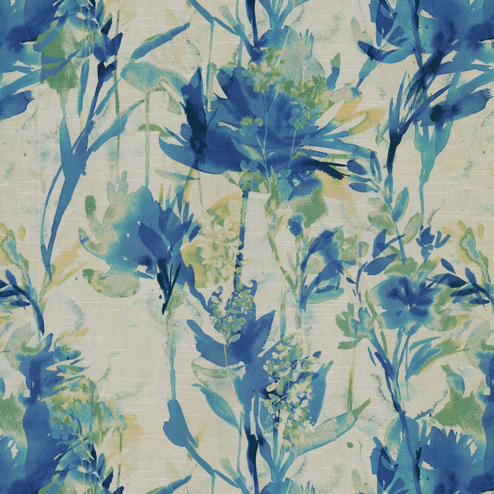 Flowery Spray Bluejay 408601 by PKL Studio Fabric - 100%Cotton CHINA 39000 Horizontal: 27 and Vertical: 27 54 - Fabric Carolina -