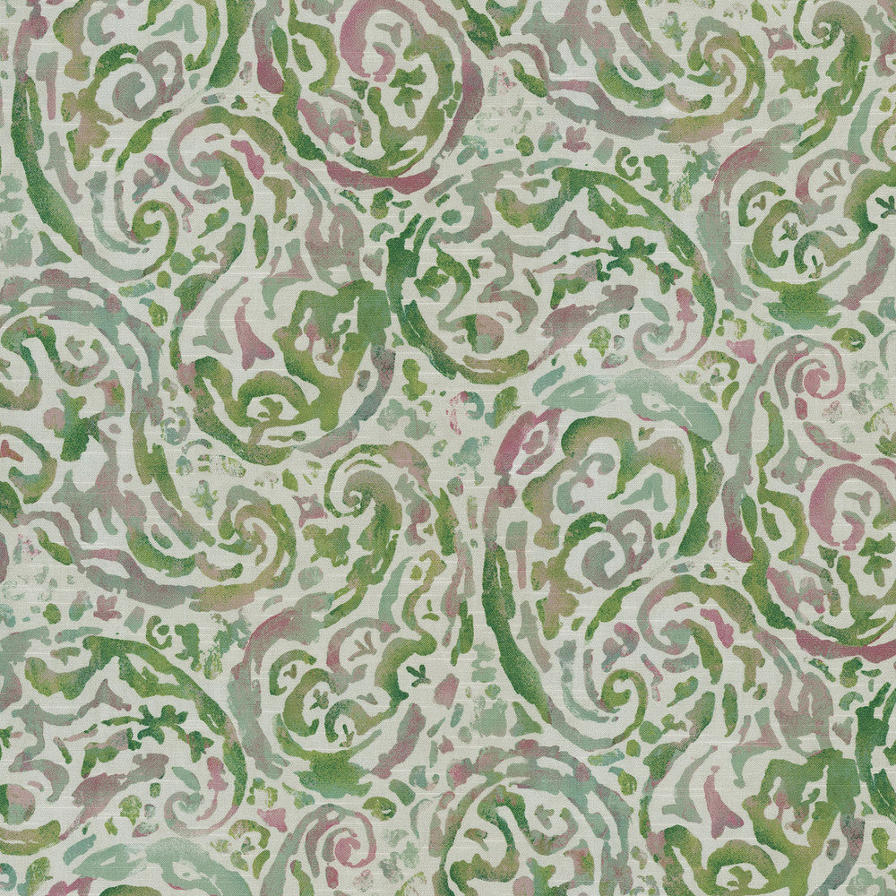 Paisley Petals Honeydew 408612 by PKL Studio Fabric - 100% Cotton China 39000 Horizontal: 13.5 and Vertical: 27 54 - Fabric Carolina -