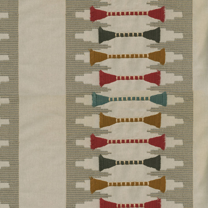 Le Souk Emb Spice 408820 by PKL Studio Fabric - Base: 90% Polyester 10% Linen Emb: 100% Acrylic India 51000 Horizontal: 14.5 and Vertical: 12.25 57" Base 51" emb. - Fabric Carolina -