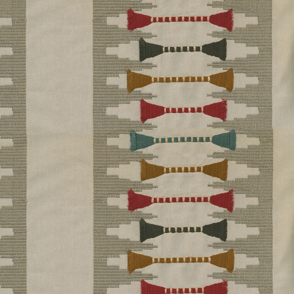 Le Souk Emb Spice 408820 by PKL Studio Fabric - Base: 100% Cotton Emb: 60% Cotton 40% Polyester India 51000 Horizontal: 14.5 and Vertical: 12.25 57" Base 51" emb. - Fabric Carolina -