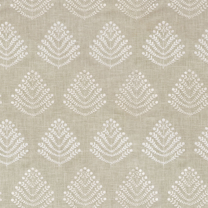 Royal Fern Emb Papyrus 408843 by PKL Studio Fabric - 51%Polyester 49% Cotton Embroid:50% Poly 50% Rayon INDIA 51000 Horizontal: 3.125 and Vertical: 6 54 - Fabric Carolina -