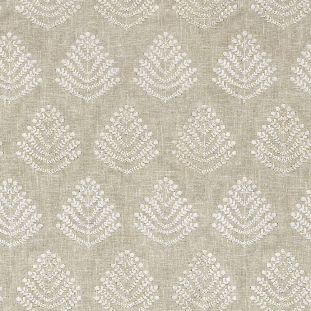 Royal Fern Emb Papyrus 408843 by PKL Studio Fabric - 51%Polyester 49% Cotton Embroid:50% Poly 50% Rayon INDIA 51000 Horizontal: 3.125 and Vertical: 6 54 - Fabric Carolina -