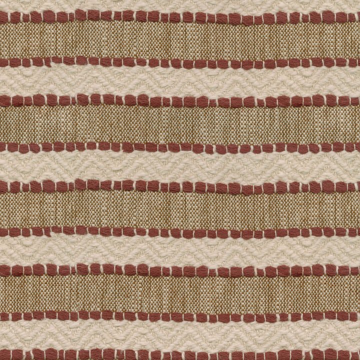 Inca Trail Cinnabar 408873 by PKL Studio Fabric - Base: 90% Polyester 10% Linen Emb: 100% Acrylic India N/A Horizontal: 1.5 and Vertical: 2.75 54 - Fabric Carolina -