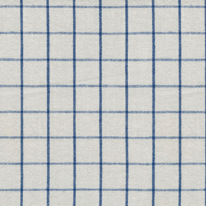 Weston Grid Capri 408880 by PKL Studio Fabric - BASE: 50% POLYESTER 50% COTTON, EMB: 65% RAYON 35% LINEN China 30000 Horizontal: 1.625 and Vertical: 1.625 54 - Fabric Carolina -