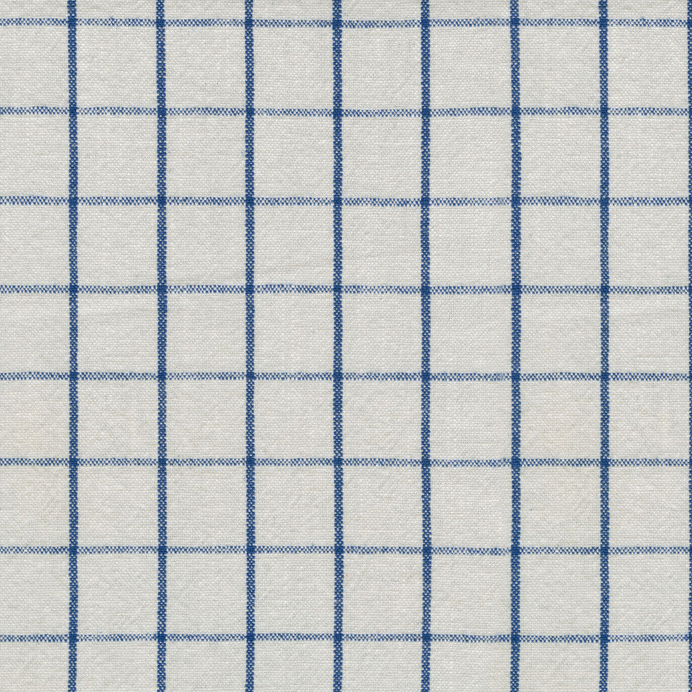 Weston Grid Capri 408880 by PKL Studio Fabric - 55% Linen 45% Cotton CHINA 30000 Horizontal: 1.625 and Vertical: 1.625 54 - Fabric Carolina -
