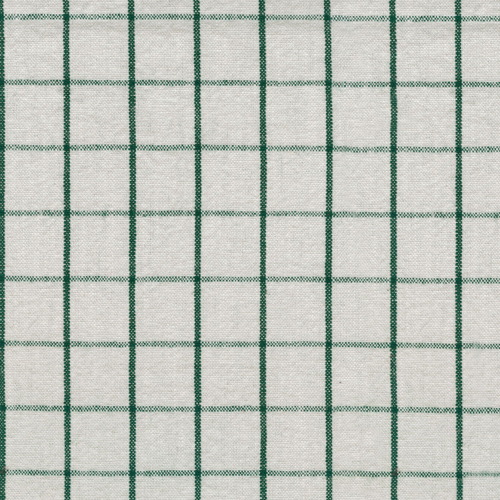 Weston Grid Pine 408882 by PKL Studio Fabric - 55% Linen 45% Cotton CHINA 30000 Horizontal: 1.625 and Vertical: 1.625 54 - Fabric Carolina -
