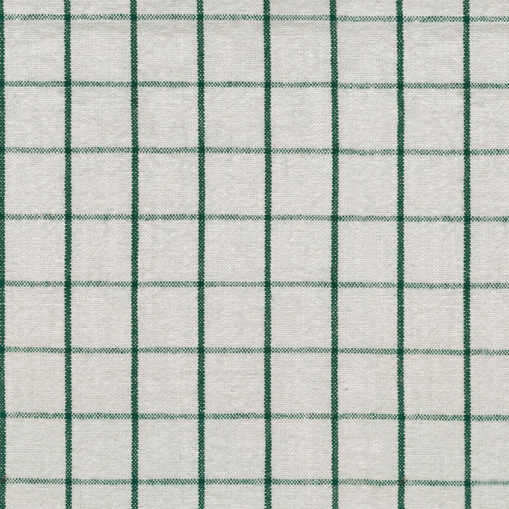 Weston Grid Pine 408882 by PKL Studio Fabric - 55% Linen 45% Cotton CHINA 30000 Horizontal: 1.625 and Vertical: 1.625 54 - Fabric Carolina -