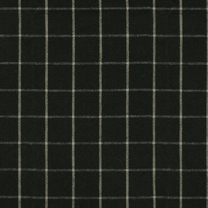 Weston Grid Onyx 408884 by PKL Studio Fabric - 55%Linen 45%Cotton CHINA 30000 Horizontal: 1.625 and Vertical: 1.625 54 - Fabric Carolina -