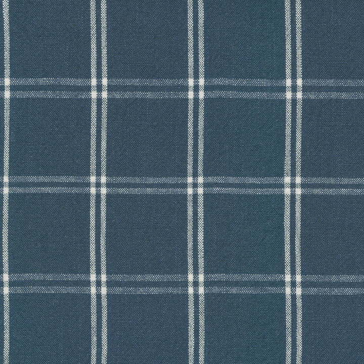 Brent Plaid Marine 408890 by PKL Studio Fabric - 55% Linen 45% Cotton China 30000 Horizontal: 3.5 and Vertical: 3.5 54 - Fabric Carolina -