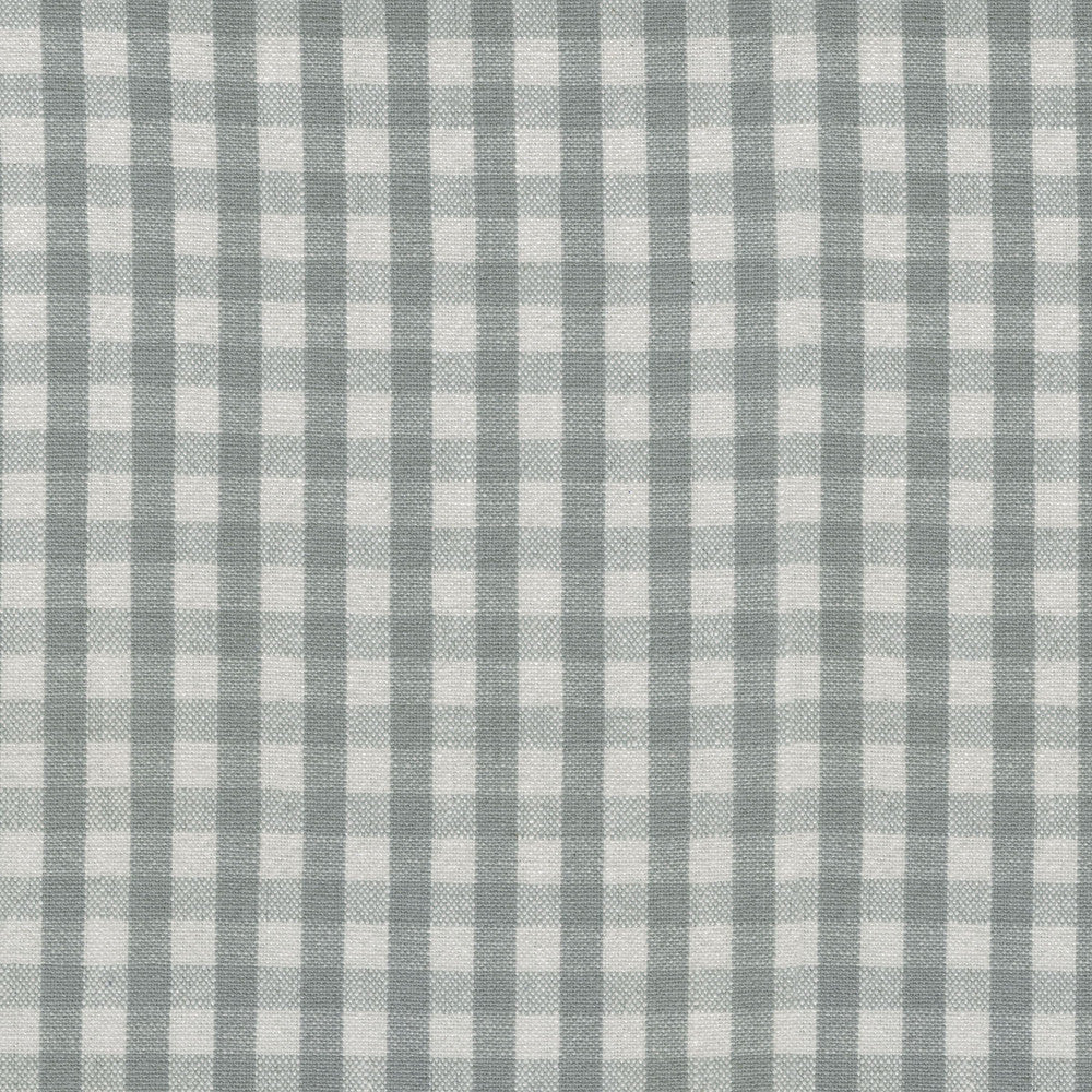 Logan Check Silver 408906 by PKL Studio Fabric - 55% Linen 45% Cotton CHINA 30000 Horizontal: 1 and Vertical: 1 54 - Fabric Carolina -