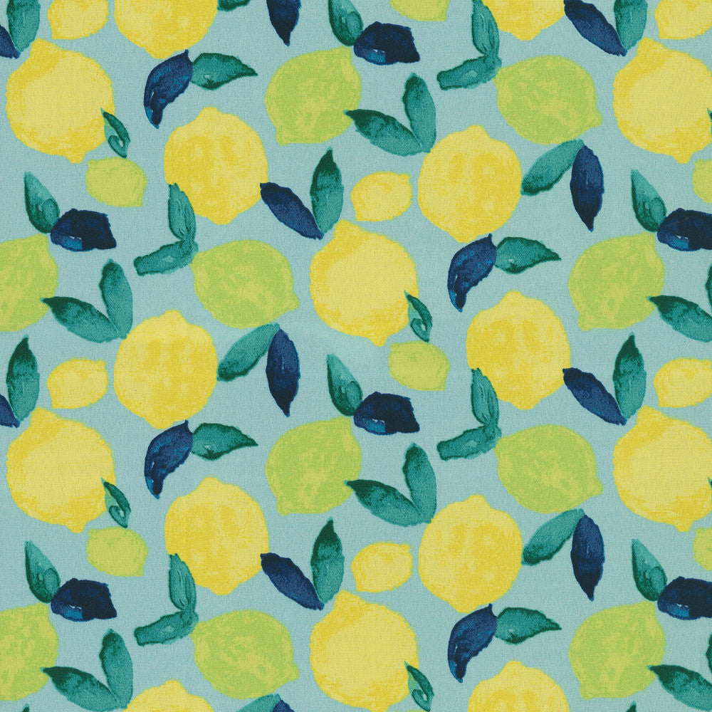 Od Citrus Squeeze Turquoise 408931 by PKL Studio Fabric - 100% Spun Polyester PAKISTAN 51000 Horizontal: 6.75 and Vertical: 8.4 54 - Fabric Carolina -