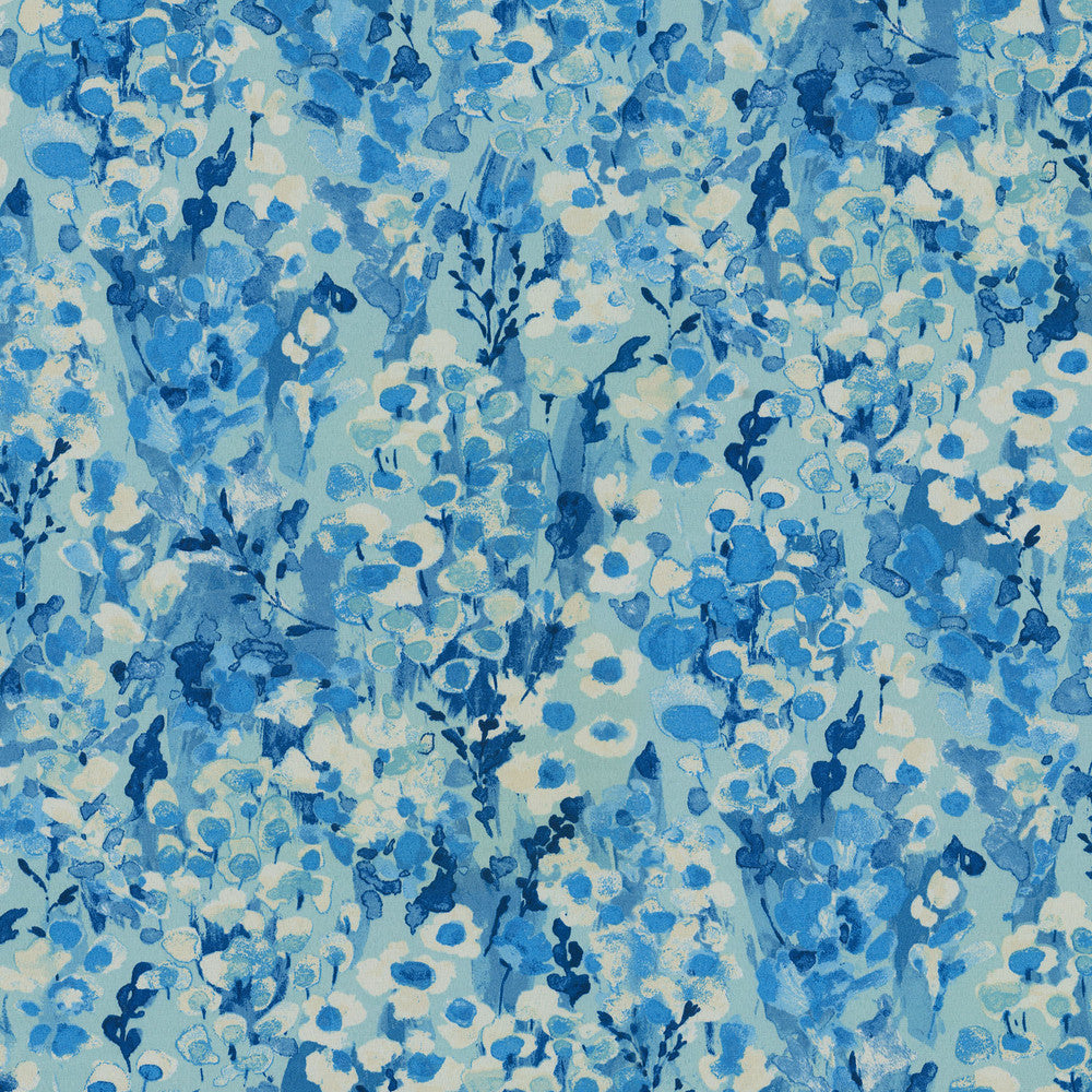 Painter's Garden Blue Skies 408971 by PKL Studio Outdoor Fabric - 55% Linen 45% Rayon Pakistan 51000 Horizontal: 13.5 and Vertical: 25.25 54 - Fabric Carolina -