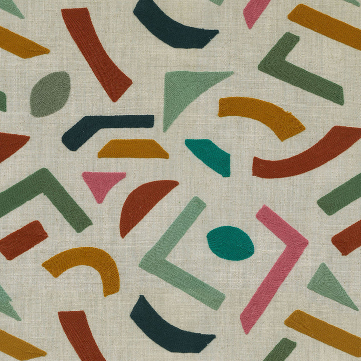 Oslo Emb Confetti 409030 by PKL Studio Fabric - 75% Cotton 25% Linen India 12000 Horizontal: 14.5 and Vertical: 15.5 Base: 57" Emb: 52" - Fabric Carolina -