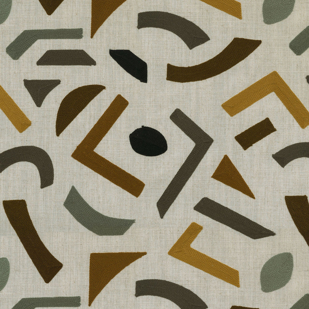 Oslo Emb Toffee 409031 by PKL Studio Fabric - 100% Cotton India 12000 Horizontal: 14.5 and Vertical: 15.5 Base: 57" Emb: 52" - Fabric Carolina -