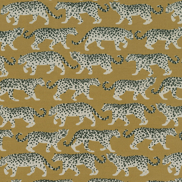 Tiger Walk Gold 409100 by PKL Studio Outdoor Fabric - 100% Spun Polyester Pakistan 51000 Horizontal: 13.5 and Vertical: 12.63 54 - Fabric Carolina -