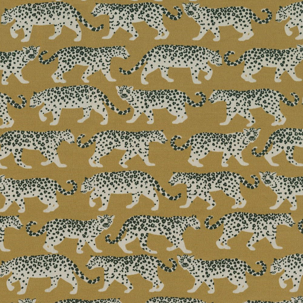 Od Tiger Walk Gold 409100 by PKL Studio Fabric - 100%Polyester PAKISTAN 51000 Horizontal: 13.5 and Vertical: 12.6 54 - Fabric Carolina -