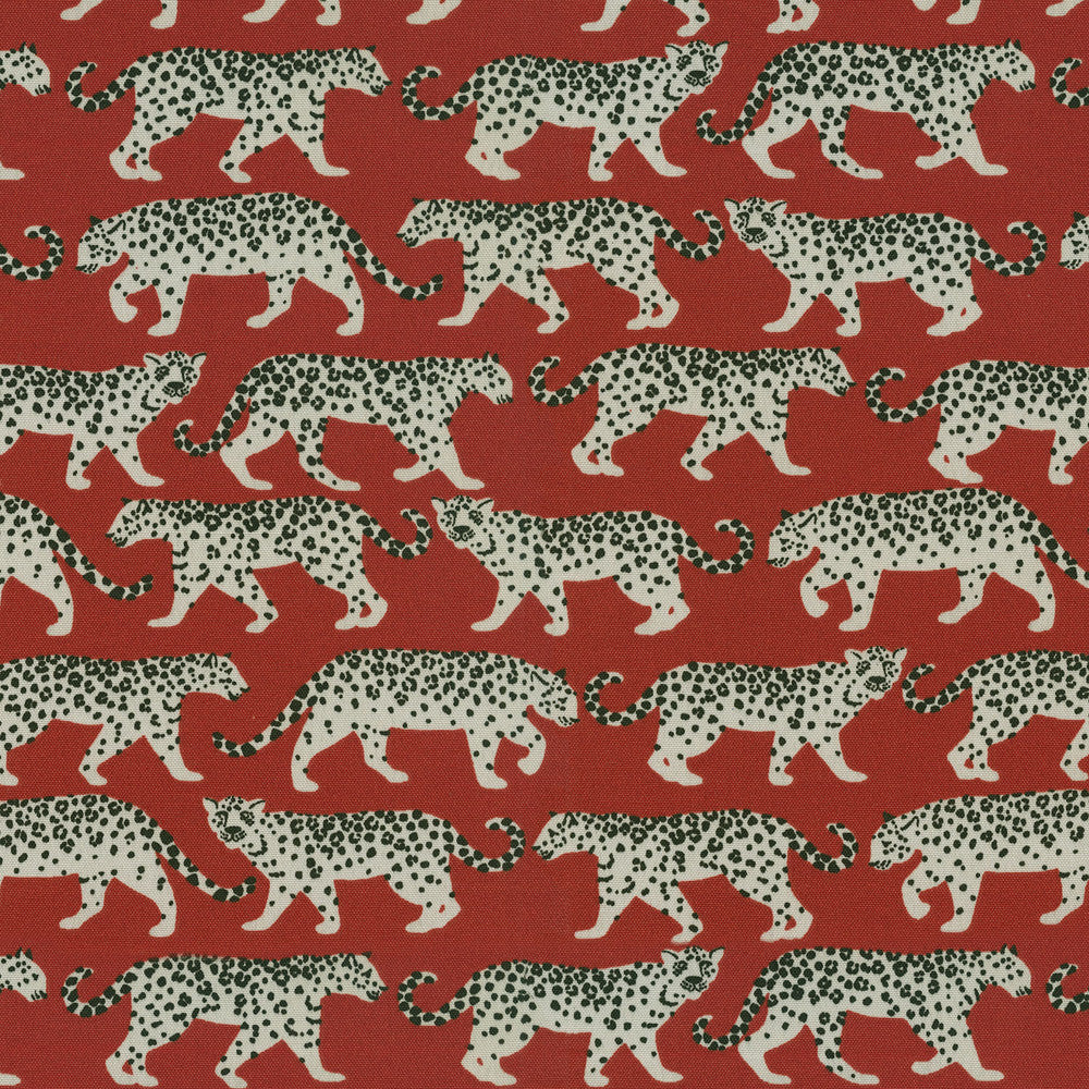 Od Tiger Walk Red Srd 409101 by PKL Studio Fabric - 100% Polyester PAKISTAN 51000 Horizontal: 13.5 and Vertical: 12.6 54 - Fabric Carolina -