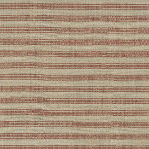 Ashton Ticking Farmhouse Red 409132 by Performance Fabric
