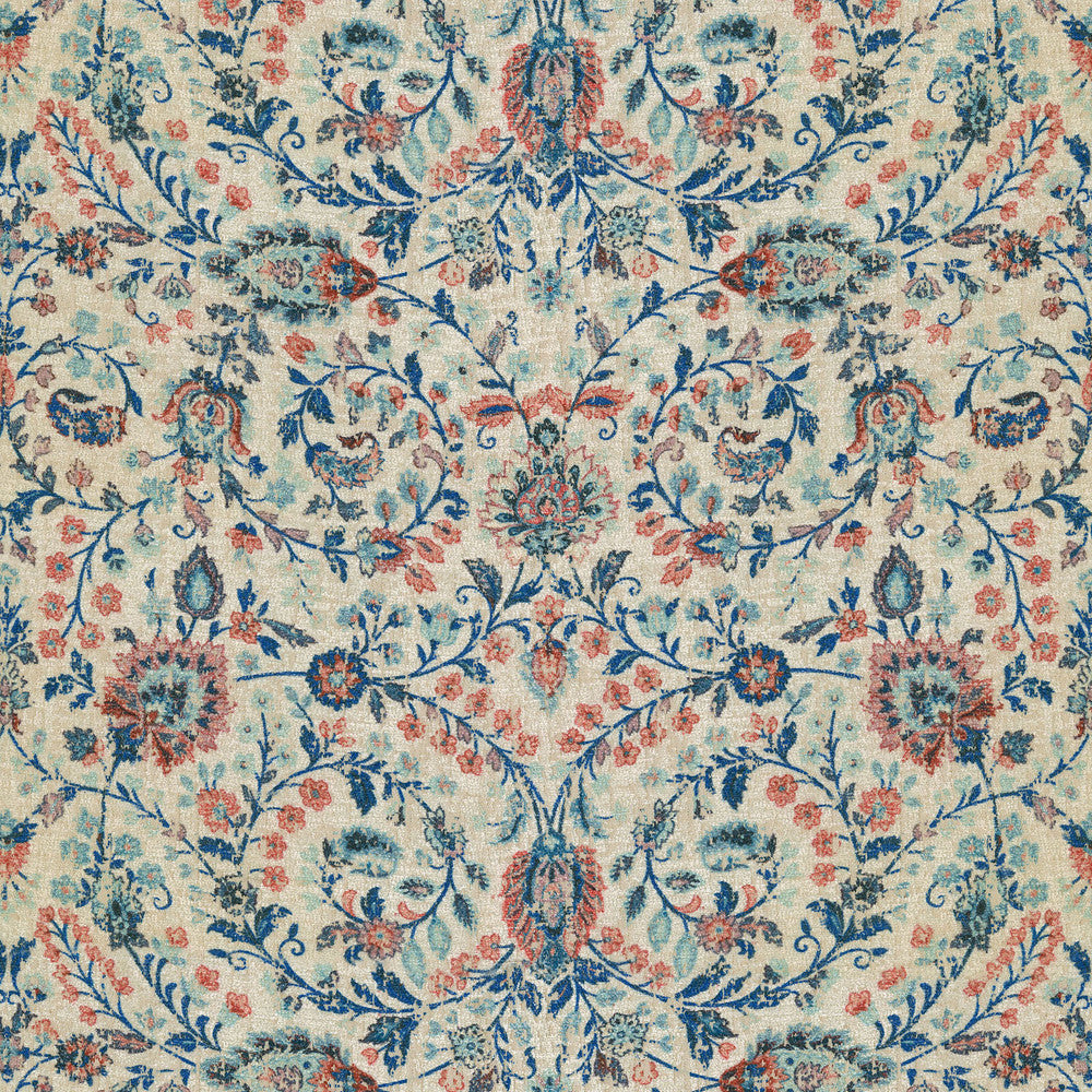 Ancient Arabesque Lapis 409142 by PKL Studio Fabric - 80% Polyester 20% Rayon India 51000 Horizontal: 27 and Vertical: 20 54 - Fabric Carolina -