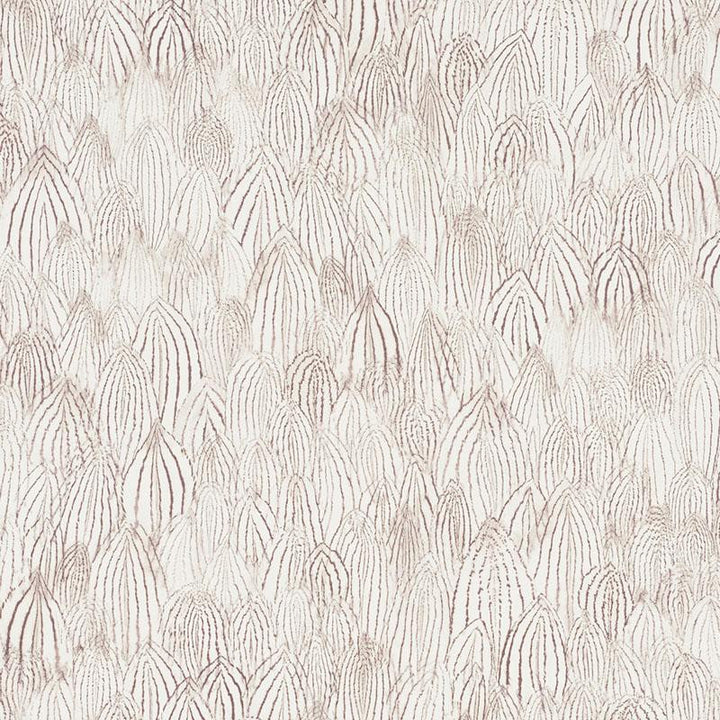 Feathers Brown 5008612 by Schumacher Wallpaper Silver Lining Performance Wallcoverings 13.5" - Fabric Carolina -