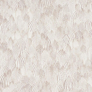 Feathers Brown 5008612 by Schumacher Wallpaper